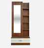 Portland Dressing Unit M In Planked Oak Dark With Ceramic White Finish