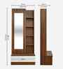 Portland Dressing Unit M In Planked Oak Dark With Ceramic White Finish