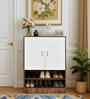 Portland Shoe Cabinet L In Dusky Basalt With Ceramic White Finish