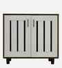 Portland Sideboard In Dusky Basalt With Ceramic White Finish