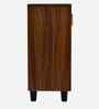 Portland Sideboard In Planked Oak Dark With Ceramic White Finish