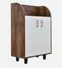 Portland Shoe Cabinet In Dusky Basalt With Ceramic White Finish