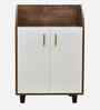 Portland Shoe Cabinet In Dusky Basalt With Ceramic White Finish