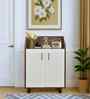 Portland Shoe Cabinet In Dusky Basalt With Ceramic White Finish