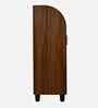 Portland Shoe Cabinet  In Planked Oak Dark With Ceramic White Finish