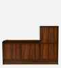 Portland Shoe Cabinet With Seating In Planked Oak Dark With Ceramic White Finish