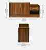 Portland Shoe Cabinet With Seating In Planked Oak Dark With Finish