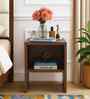 Portland Bedside Table In Dusky Basalt Finish