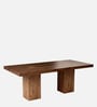 Portland Solid Wood 6 Seater High Dining Table In Premium Acacia Finish
