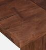 Portland Solid Wood 6 Seater High Dining Table In Premium Acacia Finish