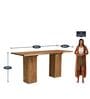 Portland Solid Wood 8 Seater High Dining & Bar Table in Natural Acacia Finish