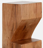 Portland Solid Wood Bar Stool In Natural Finish