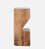 Portland Solid Wood Bar Table Set in Natural Finish With 4 Stools