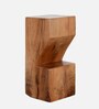 Portland Solid Wood Bar Table Set in Natural Finish With 4 Stools