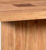 Portland Solid Wood Bar Table Set in Natural Finish With 4 Stools