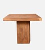 Portland Solid Wood Bar Table Set in Natural Finish With 4 Stools