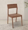 Portland Solid Wood Dining Chair In Acacia Wood 