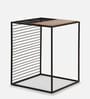 Porto End Table in Black Finish