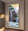 Portrait of Water and Birds Glass Finish Vertical Wall Art