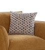Portugal Fabric 1 Seater Sofa in Brown Colour Portugal Fabric 1 Seater Sofa in Brown Colour