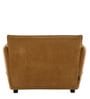 Portugal Fabric 1 Seater Sofa in Brown Colour Portugal Fabric 1 Seater Sofa in Brown Colour