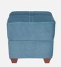 Posh Fabric Ottoman In Blue Colour