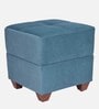 Posh Fabric Ottoman In Blue Colour