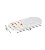 White Polka Dots Marble Oval (14 x 6 Inches)Appetizer Platter