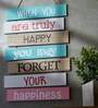 When You Are Truly Happy Positive Quotes Wall Hanging