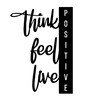 Positive Vibes Metal Wall Art