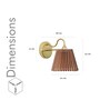 Possio Single Light Wall Fitting With Beige  Shade