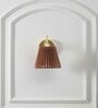 Possio Single Light Wall Fitting With Beige  Shade