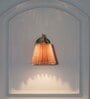Possio Single Light Wall Fitting With Beige  Shade
