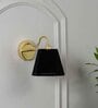 Possio Single Light Wall Fitting With Black Shade