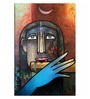 Poster Paper 17 x 11 Inch Contemporary Indian Art Krishna Framed Poster