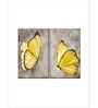 Yellow Butterflies Panels Wall Art Panels ( Set Of 2)