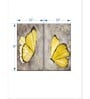 Yellow Butterflies Panels Wall Art Panels ( Set Of 2)