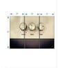 Beige Volume Controls For Music Panels Canvas Wall Art Panels ( Set Of 3)