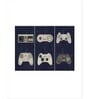 Black Beige Video Game Controller Evolution Framed Wall Art Panels ( Set Of 3)