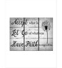Black Grey Inspirational Quotes Framed Wall Art Panels ( Set Of 3)