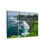 Blue Green Windy Cliffs Of Mother Printed Wall Art Panels ( Set Of 3)
