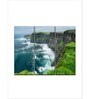 Blue Green Windy Cliffs Of Mother Printed Wall Art Panels ( Set Of 3)