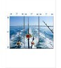 Blue White Fishing Reel In Natural Setting Panels Wall Art Panels ( Set Of 3)
