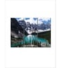 Blue White Lake Louise Landscape Panels Wall Art Panels ( Set Of 3)