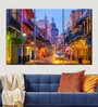 Blue yellow New Orleans Printed Framed Wall Art Panels ( Set Of 3)