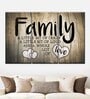Brown Black Family Love Typography Panels Canvas Wall Art Panels ( Set Of 3)