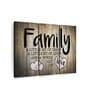 Brown Black Family Love Typography Panels Canvas Wall Art Panels ( Set Of 3)