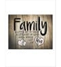 Brown Black Family Love Typography Panels Canvas Wall Art Panels ( Set Of 3)
