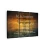 Brown White Bibles Ten Commandments Printed Framed Wall Art Panels ( Set Of 3)