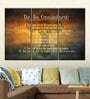 Brown White Bibles Ten Commandments Printed Framed Wall Art Panels ( Set Of 3)
